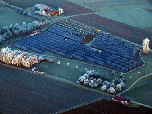 Luftbild des Solarpark Bühlenhausen(Foto: Bernd Röcker)