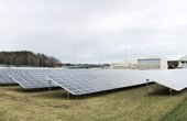 Die PV-Anlage in Forst produziert Solarstrom für den Eigenbedarf der Biogasanlage. (Foto: EnviTec Biogas AG)