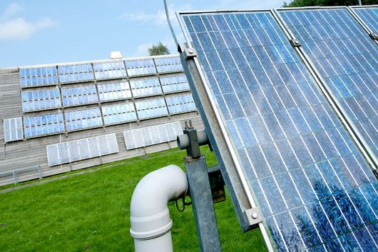 Photovoltaikanlagen des Energielabors in Wechloy (Copyright, © Carl von Ossietzky Universität Oldenburg)