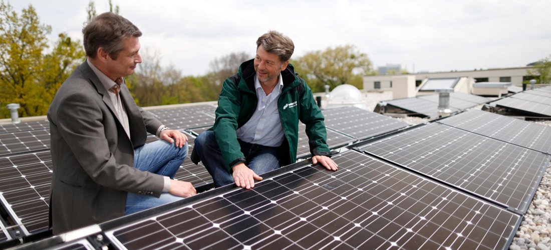 Hier sehen Sie die PV-Anlage im Domagpark (Foto: Naturstrom AG)