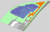 Hier sehen Sie eine Darstellung der Potsdamer Solarthermieanlage (Foto: Ritter XL Solar)