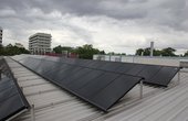 In Karlsruhe wurde eine neue PV-Anlage montiert (Foto: Solar- und Umweltverein Fridericiana e.V. )