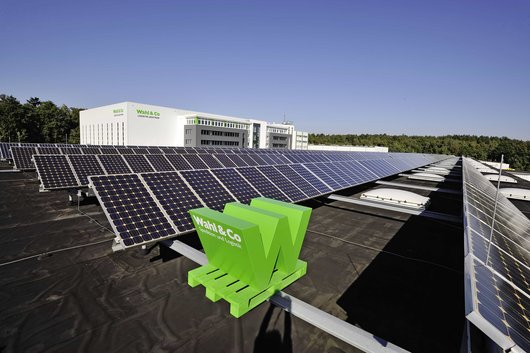 Solaranlage der Wahl GmbH & Co. in Bielefeld-Sennestadt (Foto: Wahl GmbH & Co. KG)