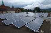 Auf der Merian Realschule in Ladenburg erzeugen PV-Module Solarstrom (Foto: Heidelberger Energiegenossenschaft eG)