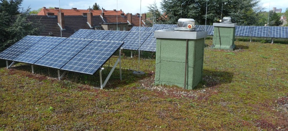 Hier sehen Sie die Solarmodule auf den Kölner Dächern (Foto: Kölner Gartensiedlung eG)